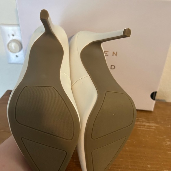 NIB LC Lauren White Pedal High Heels 8.5 - Picture 5 of 11